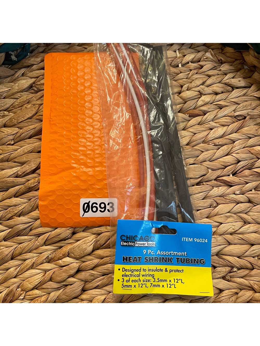 ✅Chicago Electric Power Tools 9 Pc. Assortment Heat Shrink Tubing Set